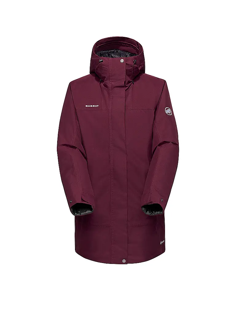 MAMMUT | Parka de invierno para mujer Treeline HS Thermo con capucha | Rojo oscuro