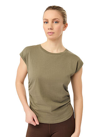 MANDALA | Camiseta de yoga para mujer con fruncido lateral