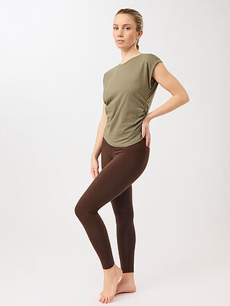 MANDALA | Camiseta de yoga para mujer con fruncido lateral