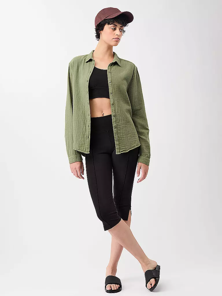 MANDALA | Blusa de yoga Tulum para mujer | Verde oscuro