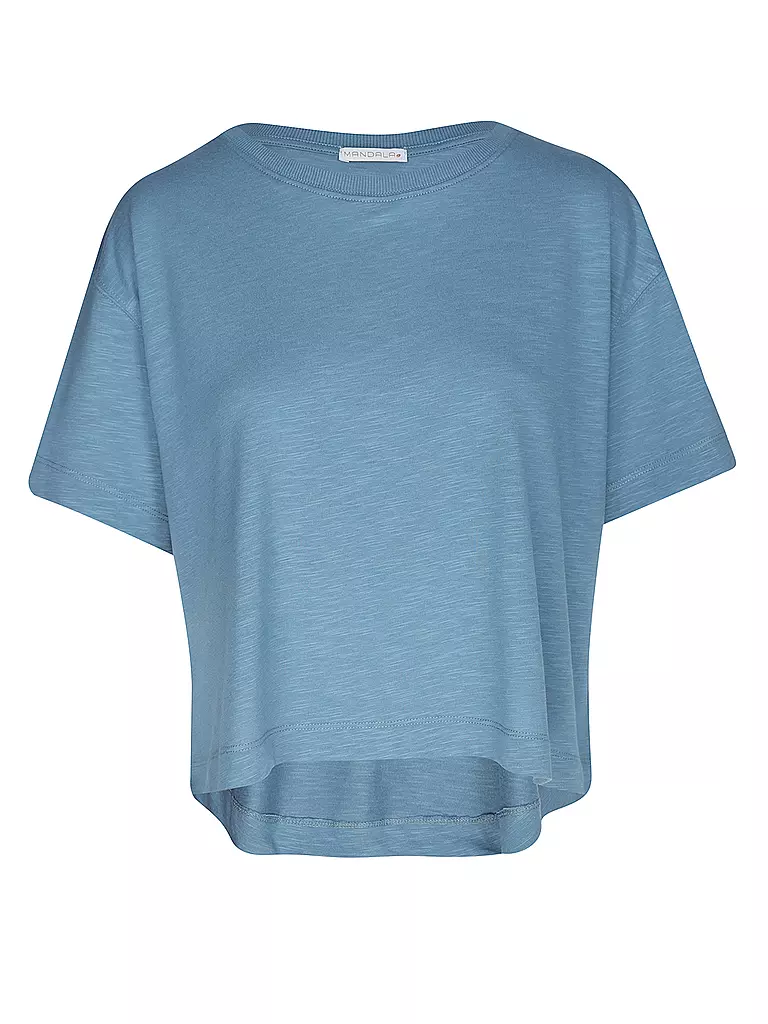 MANDALA | Camiseta Boxy de mujer | Azul claro