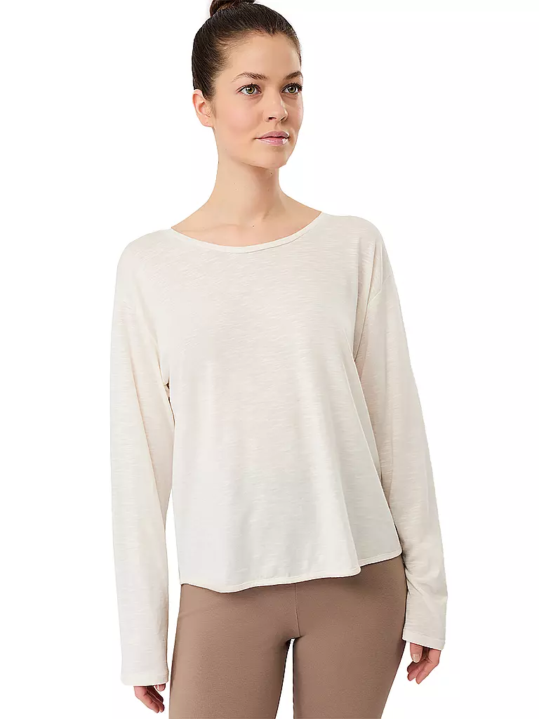 MANDALA | Camiseta de yoga para mujer con espalda descubierta | Blanco
