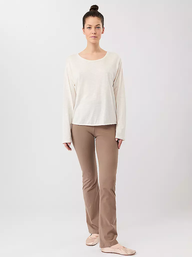 MANDALA | Camiseta de yoga para mujer con espalda descubierta | Blanco