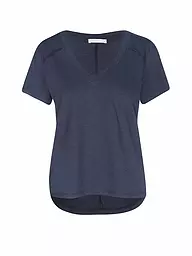 MANDALA | Camiseta de yoga para mujer The New V-Neck | Azul oscuro