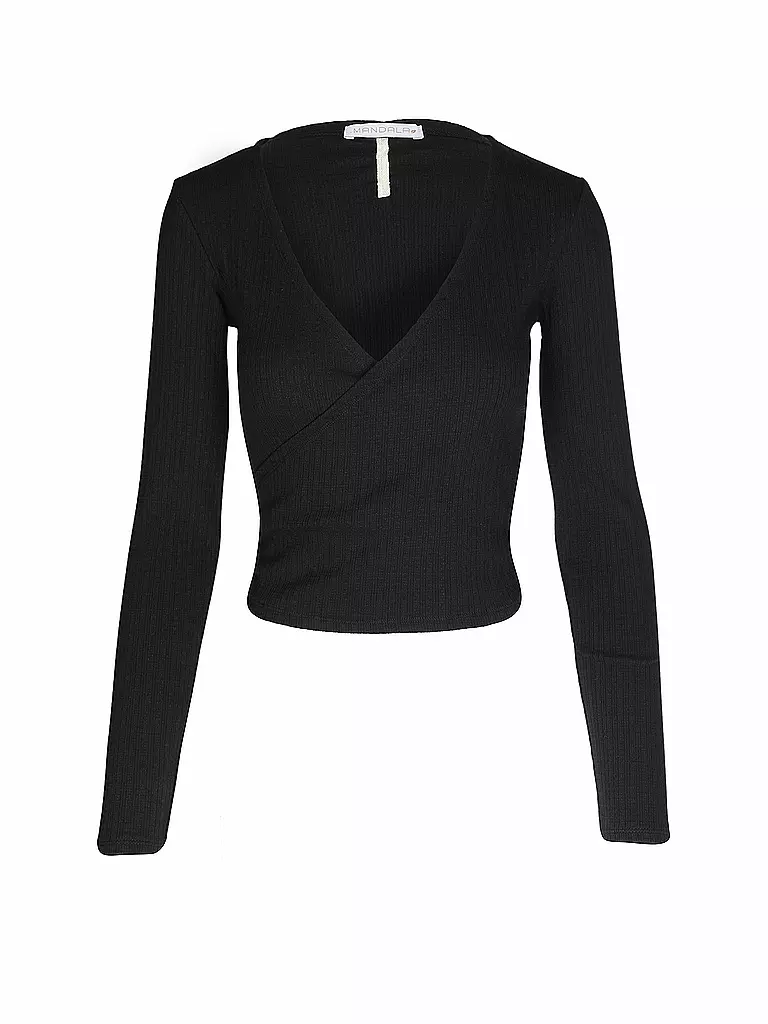 MANDALA | Chaleco cruzado de mujer Wrap Claire | Negro