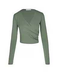 MANDALA | Chaqueta de yoga cruzada para mujer | Verde oscuro