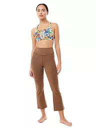 MANDALA | Damen Sport-BH Printed Low Support | Azul claro