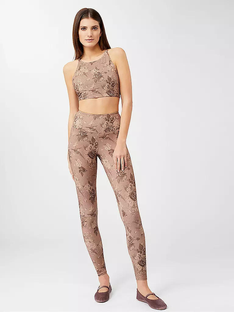 MANDALA | Damen Sport-BH Printed | Marrón