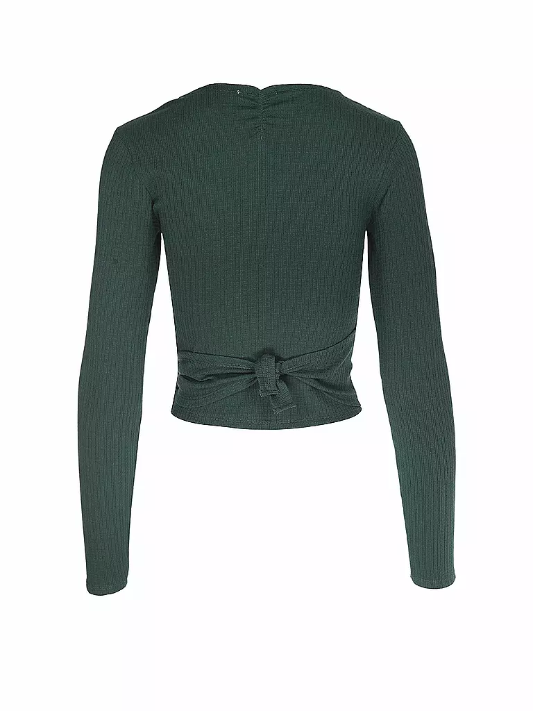 MANDALA | Damen Wickelweste Wrap Claire | Verde oscuro