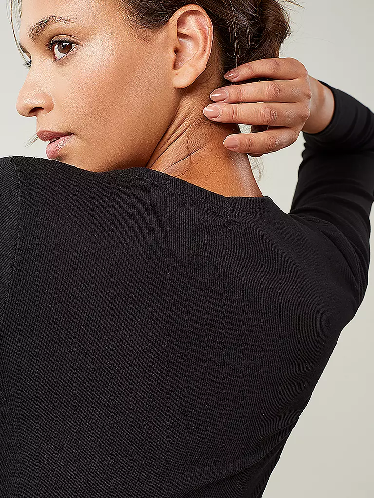 MANDALA | Damen Wickelweste Wrap Claire | Negro