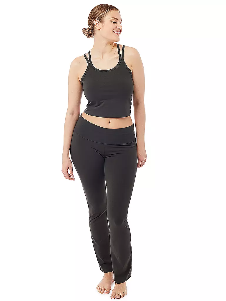 MANDALA | Damen Yoga Hose Classic Rolldown | Oliva