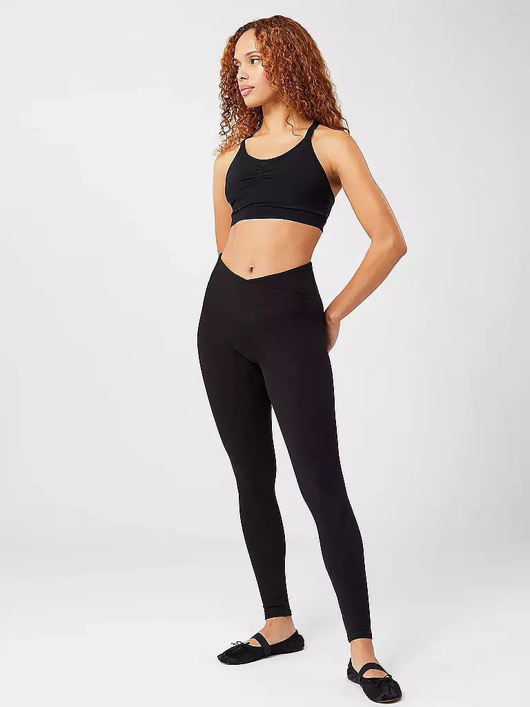 MANDALA | Damen Yoga Hose Classic Rolldown | Negro