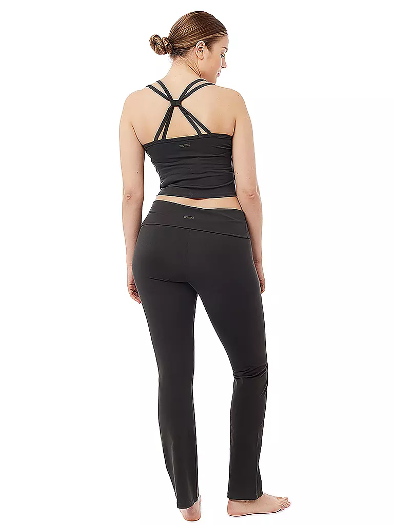 MANDALA | Damen Yoga Hose Classic Rolldown | Oliva