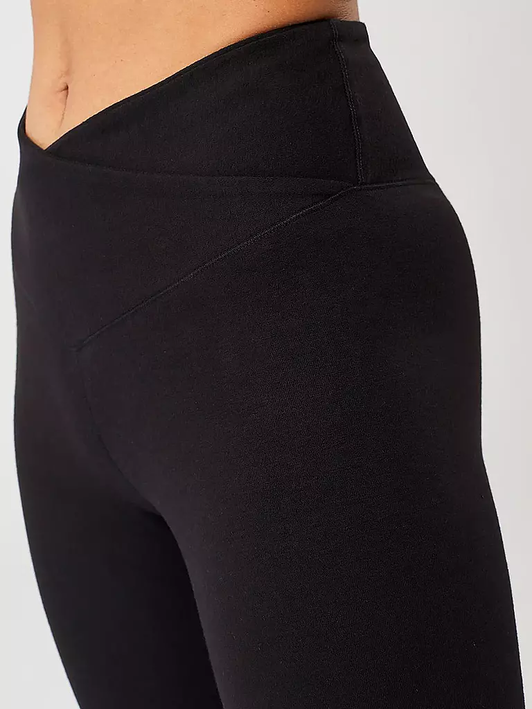 MANDALA | Damen Yoga Hose Classic Rolldown | Negro
