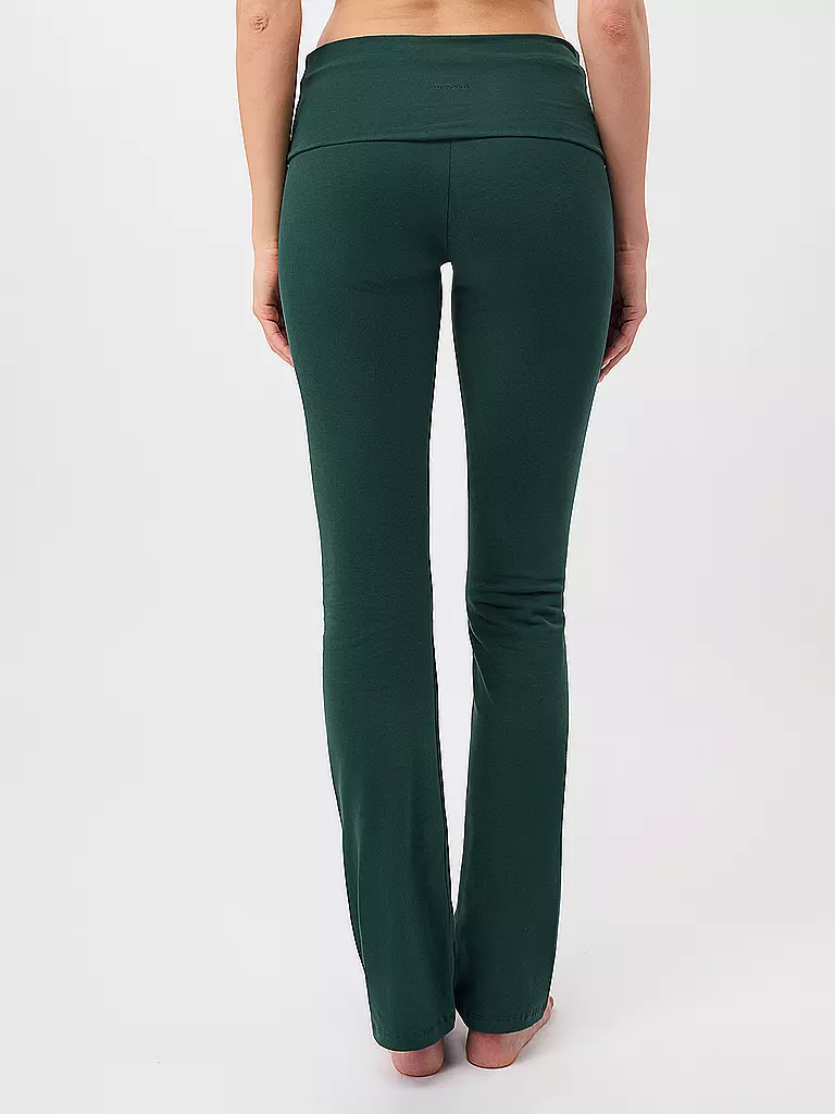 MANDALA | Damen Yoga Hose Classic Rolldown | Verde oscuro