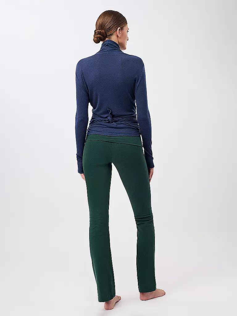 MANDALA | Damen Yoga Hose Classic Rolldown | Verde oscuro