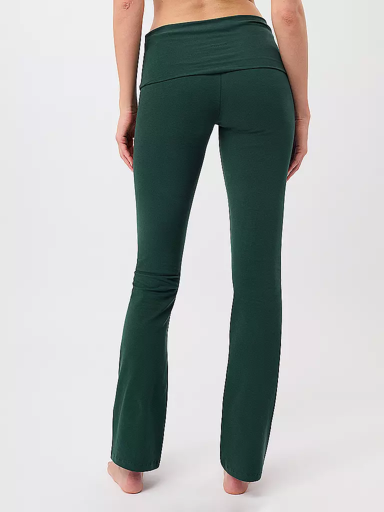 MANDALA | Damen Yoga Hose Classic Rolldown | Verde oscuro