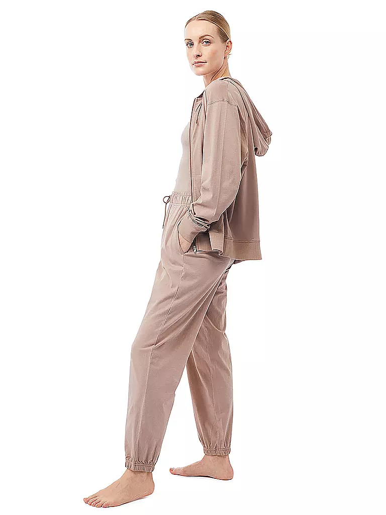 MANDALA | Damen Yogajacke Hoodie | Marrón