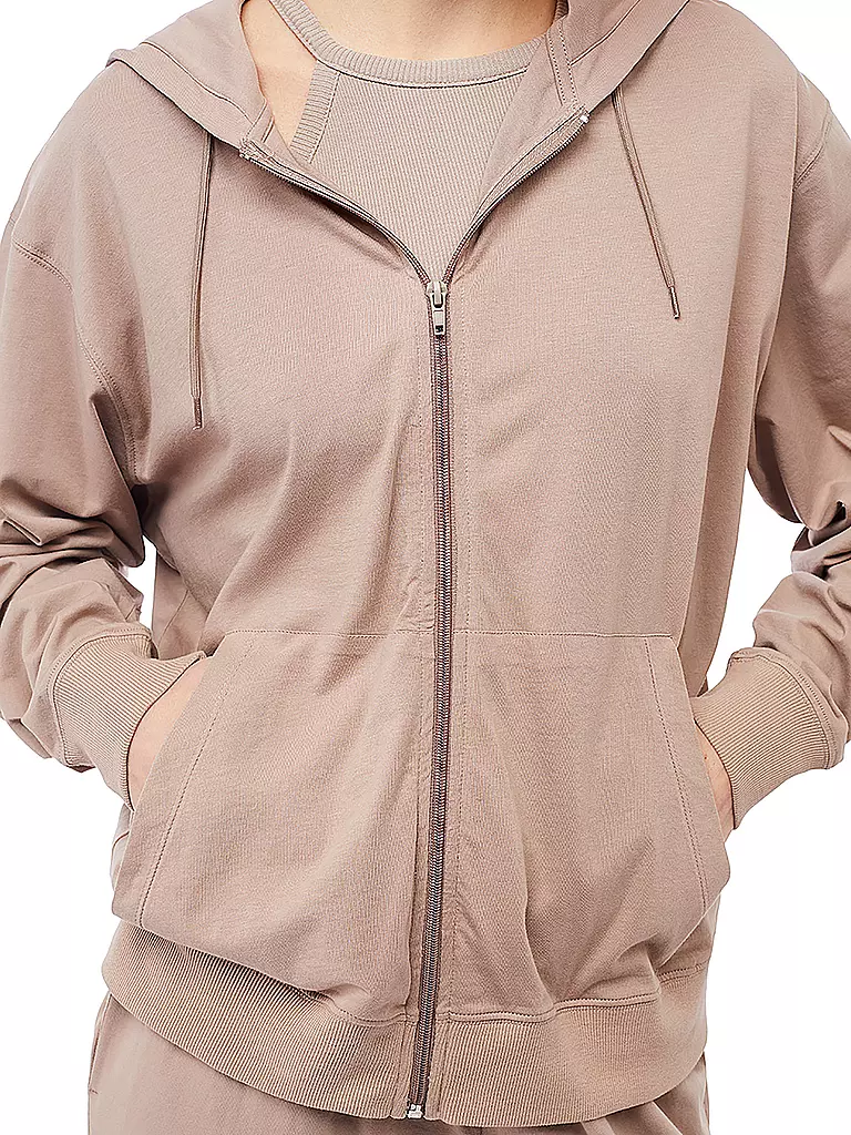 MANDALA | Damen Yogajacke Hoodie | Marrón