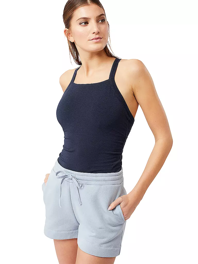 MANDALA | Damen Yogatank Define | Azul oscuro