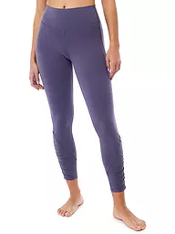 MANDALA | Damen Yogatight Cropped Ruffled | Lila