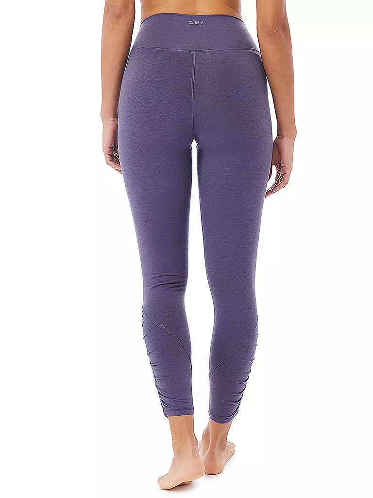 MANDALA | Damen Yogatight Cropped Ruffled | Lila