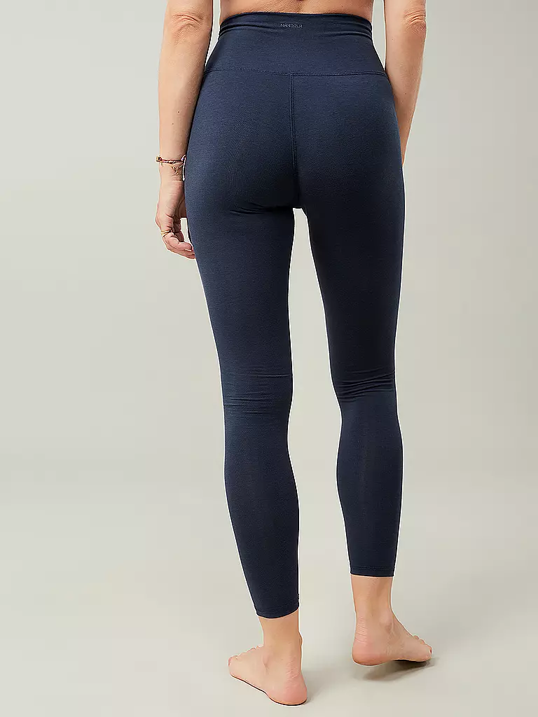MANDALA | Damen Yogatight High Rise Full Length | Azul oscuro