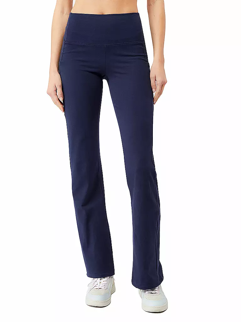 MANDALA | Pantalones de Yoga Rectos para Mujer | Azul oscuro