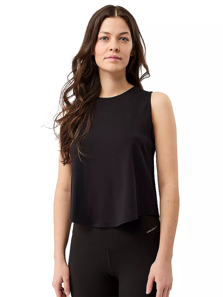 MANDALA | Tank de yoga cropped para mujer | Negro