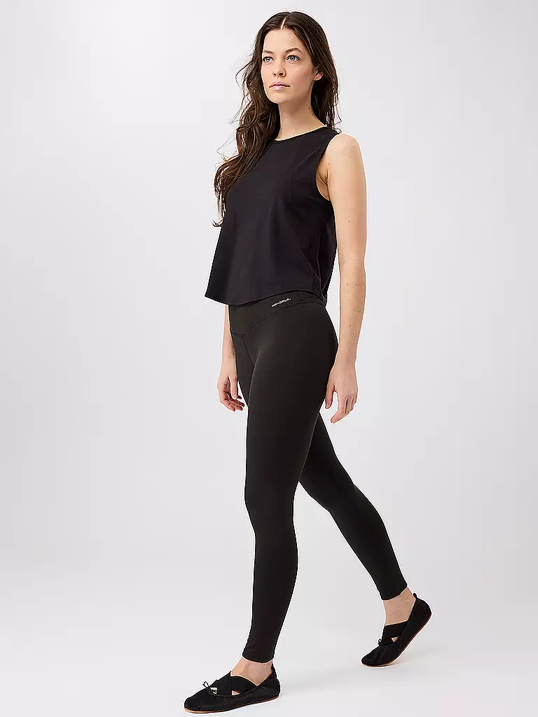 MANDALA | Tank de yoga cropped para mujer | Negro