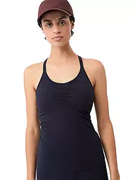 MANDALA | Damen Yoga Top Infinity | Azul oscuro