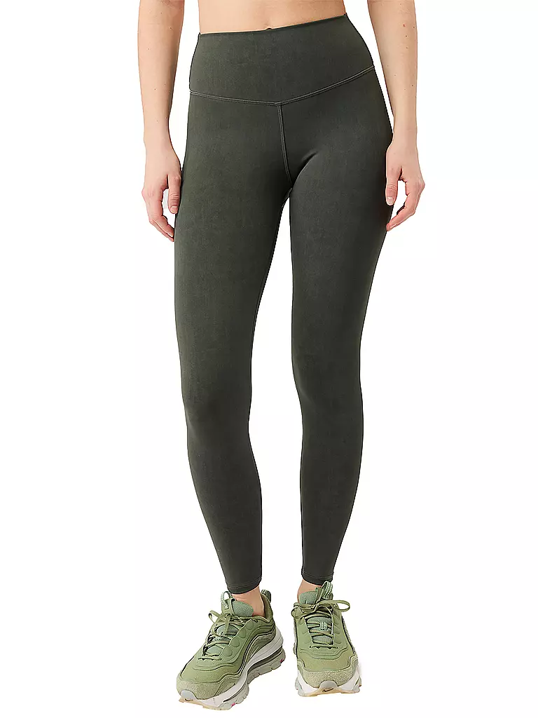 MANDALA | Yogatight Mono Printed para mujer | Verde oscuro