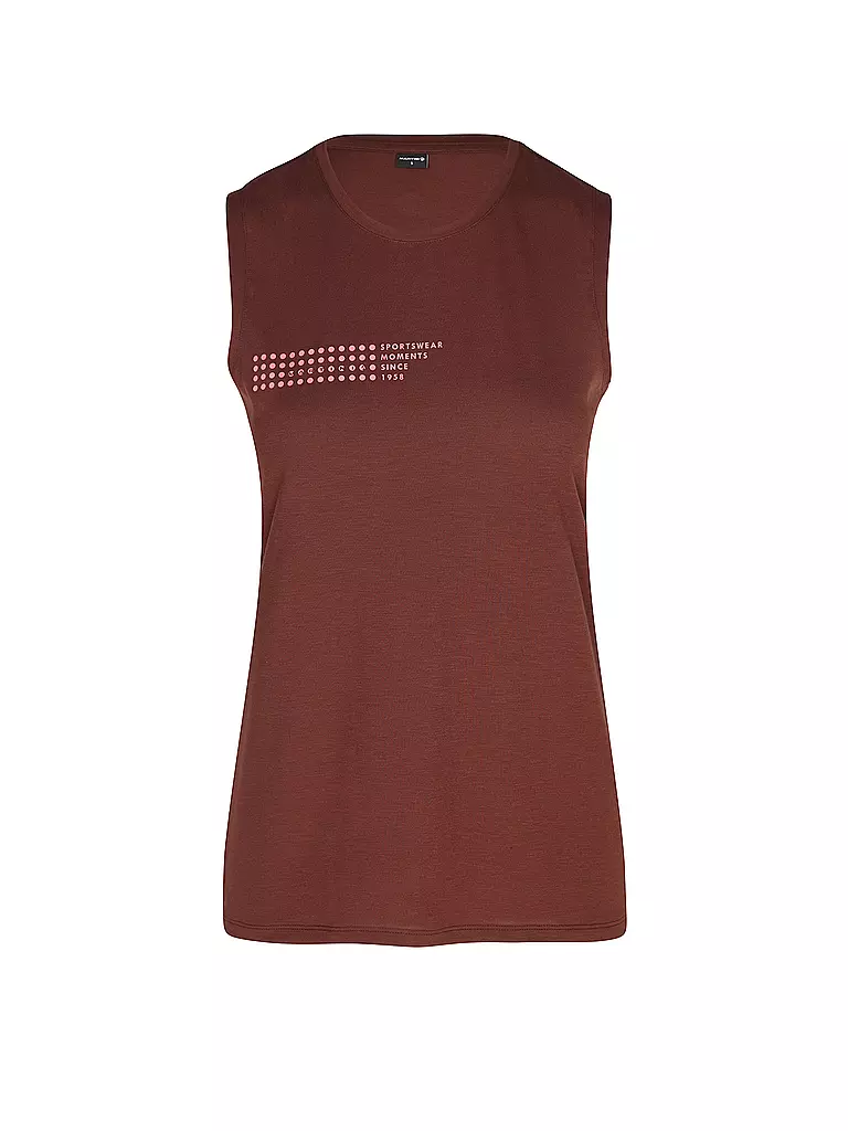 MARTINI | Camiseta de tirantes funcional Highventure para mujer | Rojo oscuro
