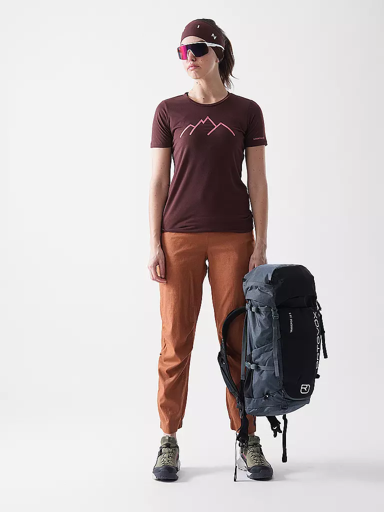 MARTINI | Camiseta funcional Alpmate para mujer | Rojo oscuro