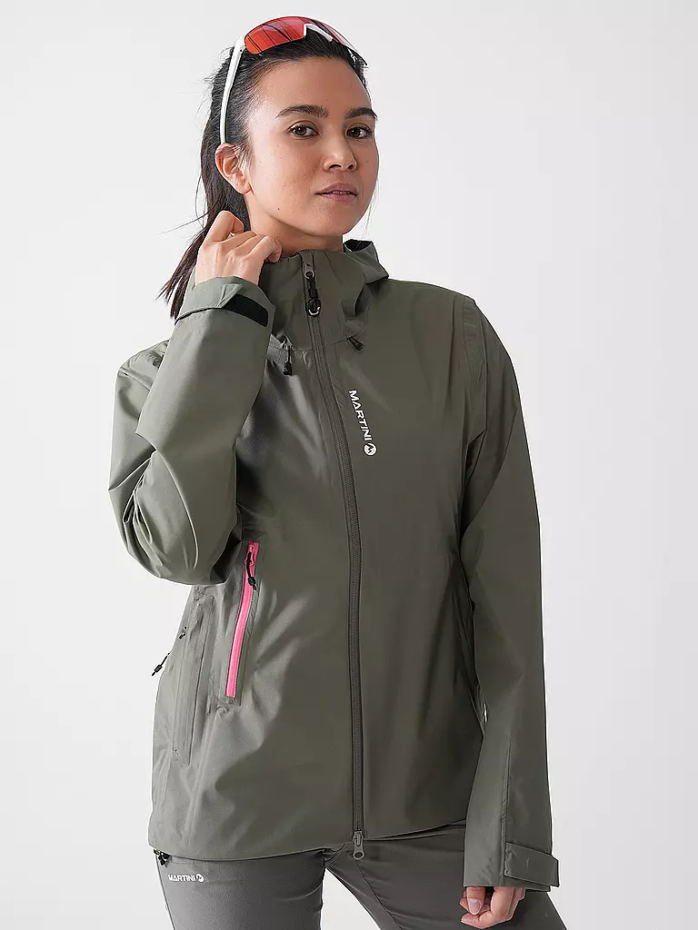MARTINI | Chaqueta de senderismo para mujer Trektech 2.5L con capucha | Oliva
