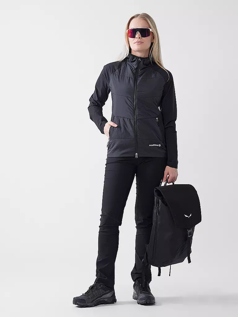 MARTINI | Chaqueta híbrida Highventure Hoodie para mujer | Negro