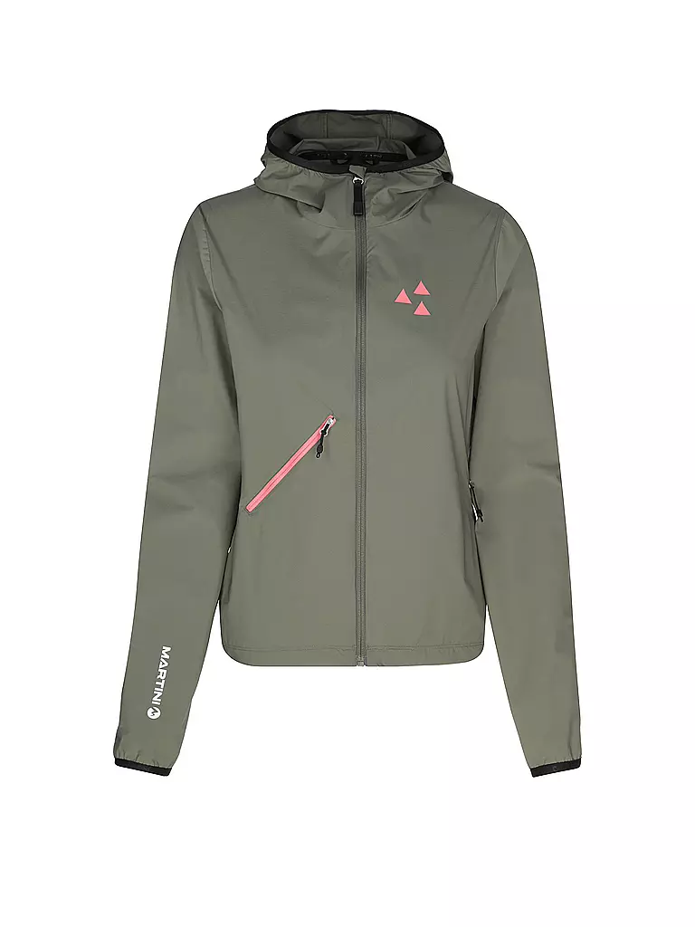 MARTINI | Chaqueta híbrida softshell Trektech con capucha para mujer | Oliva