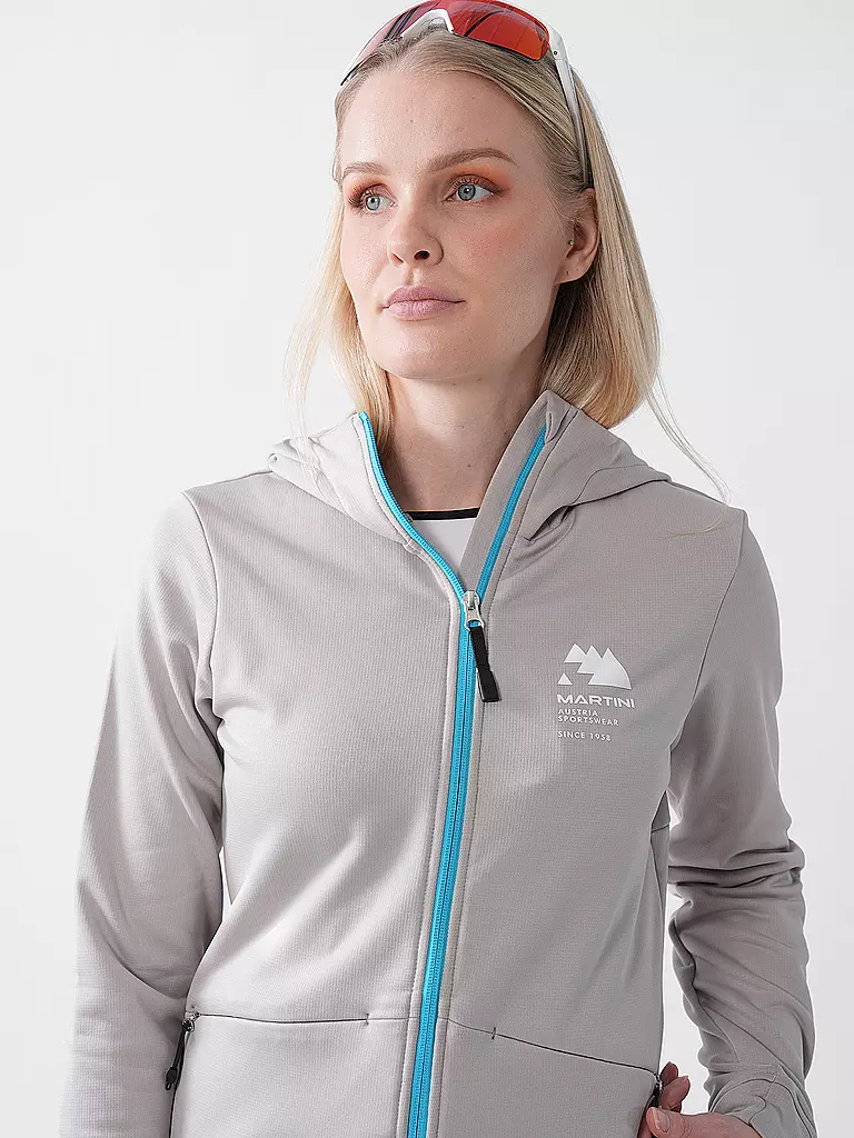 MARTINI | Damen Fleecejacke Sunrise Hoodie | Gris