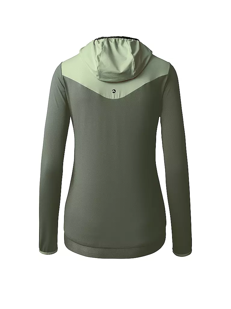 MARTINI | Damen Hybridjacke Alpmate Hoodie | Verde oscuro