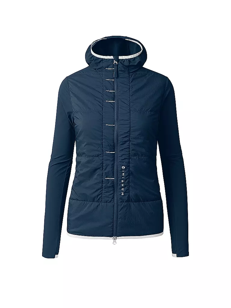 MARTINI | Damen Hybridjacke Hillclimb Hoodie | Azul oscuro