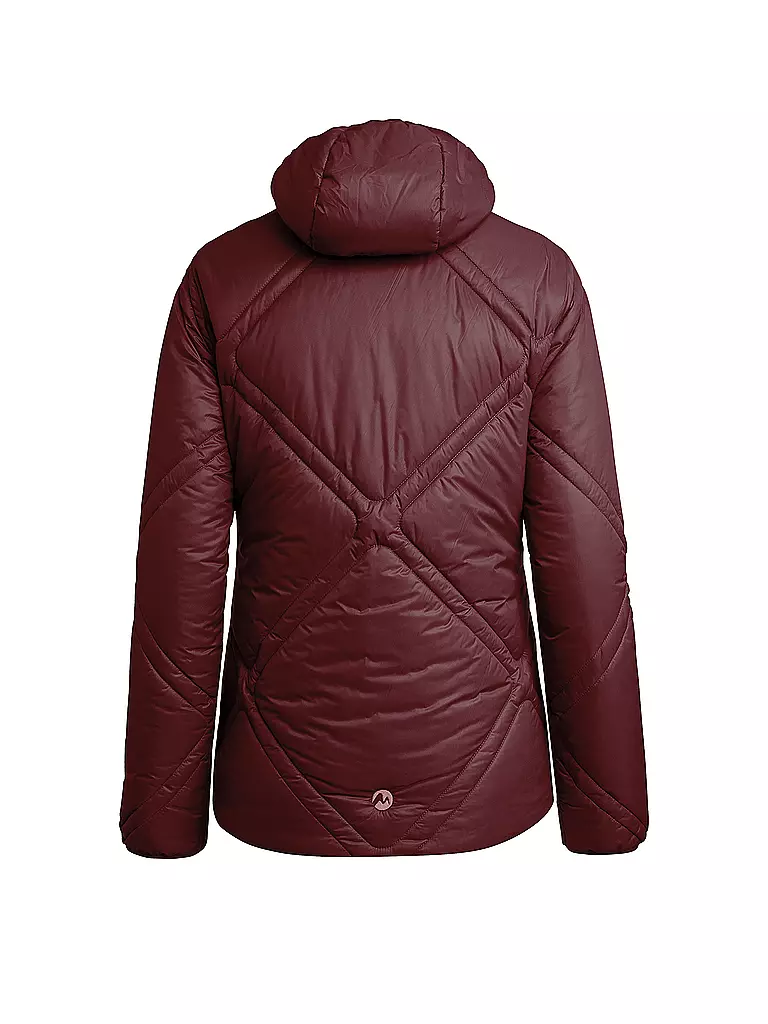MARTINI | Damen Isojacke Broad Peak Hoodie | Rojo oscuro