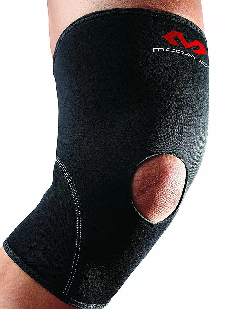 MC DAVID | Rodillera con abertura para rótula | Negro