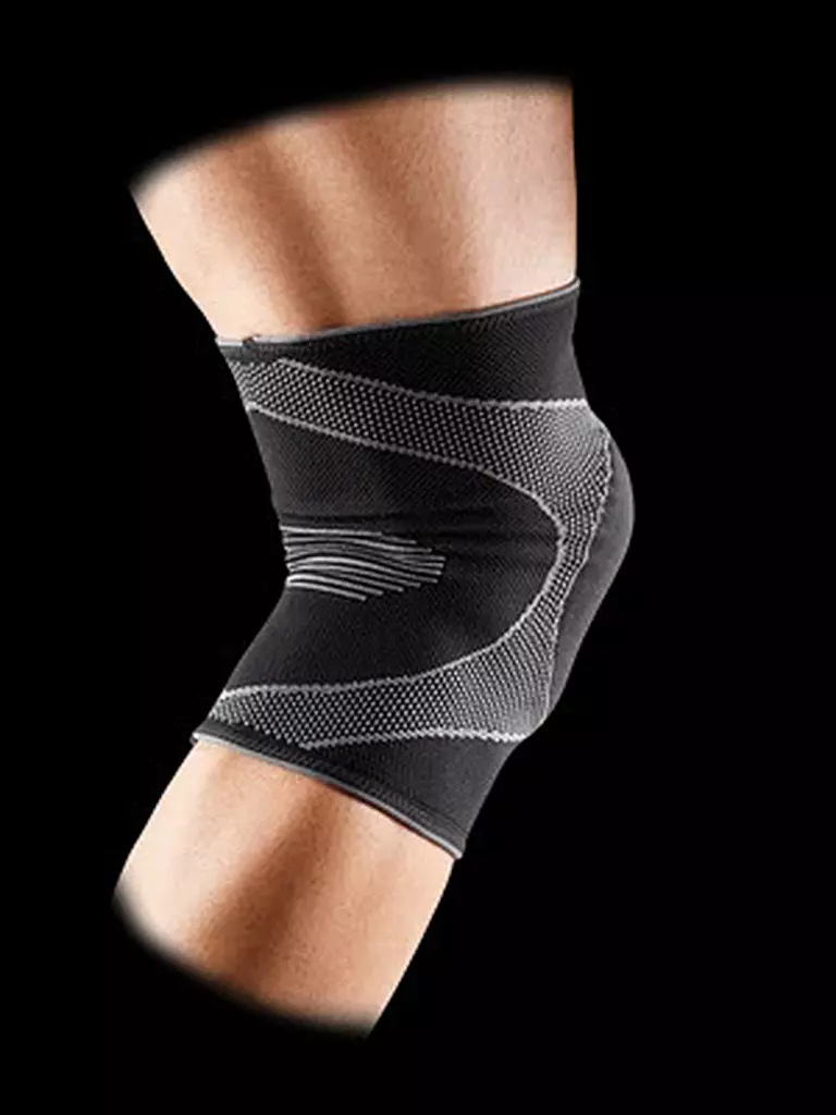 MC DAVID | Rodillera elástica con soporte de gel | Negro