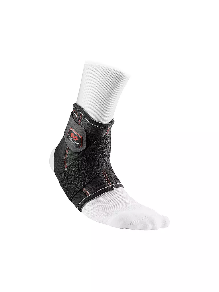 MC DAVID | Tobillera de soporte con correa | Negro