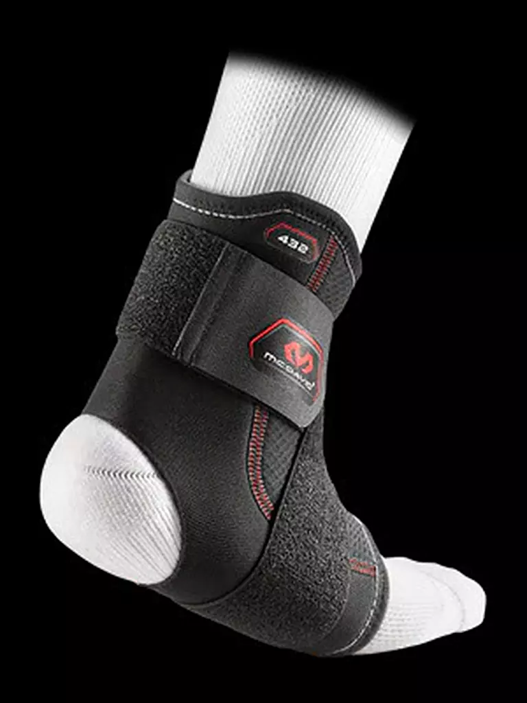 MC DAVID | Tobillera de soporte con correa | Negro