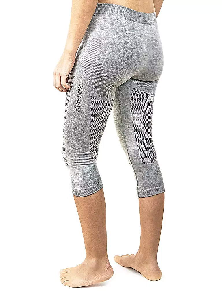 MERINO & MORE | Mallas térmicas 3/4 para mujer | Gris