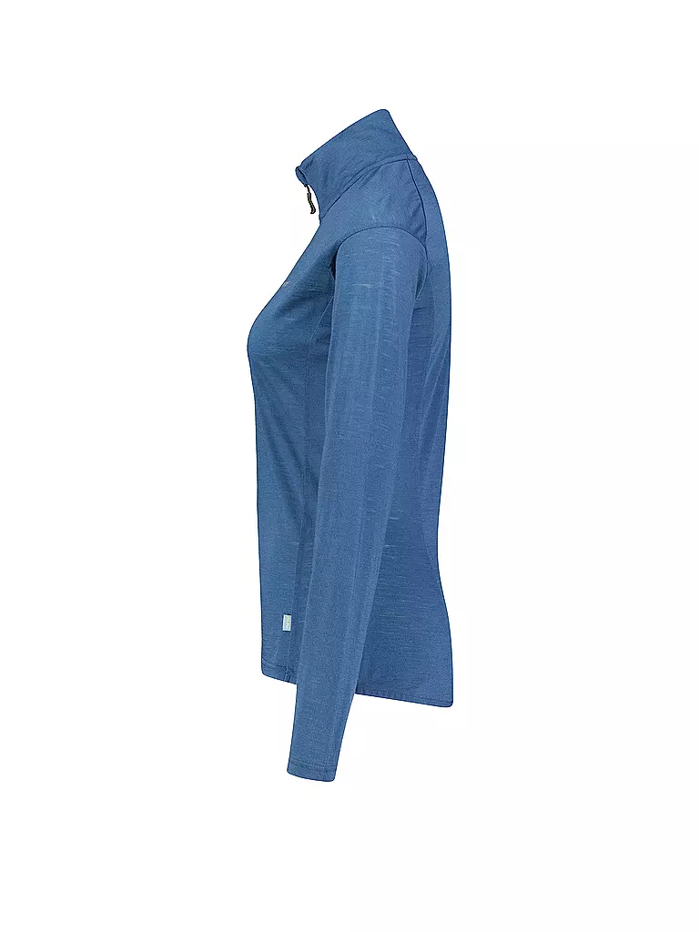 MERU |  Damen Funktions Zipshirt Vordingborg  | Azul oscuro