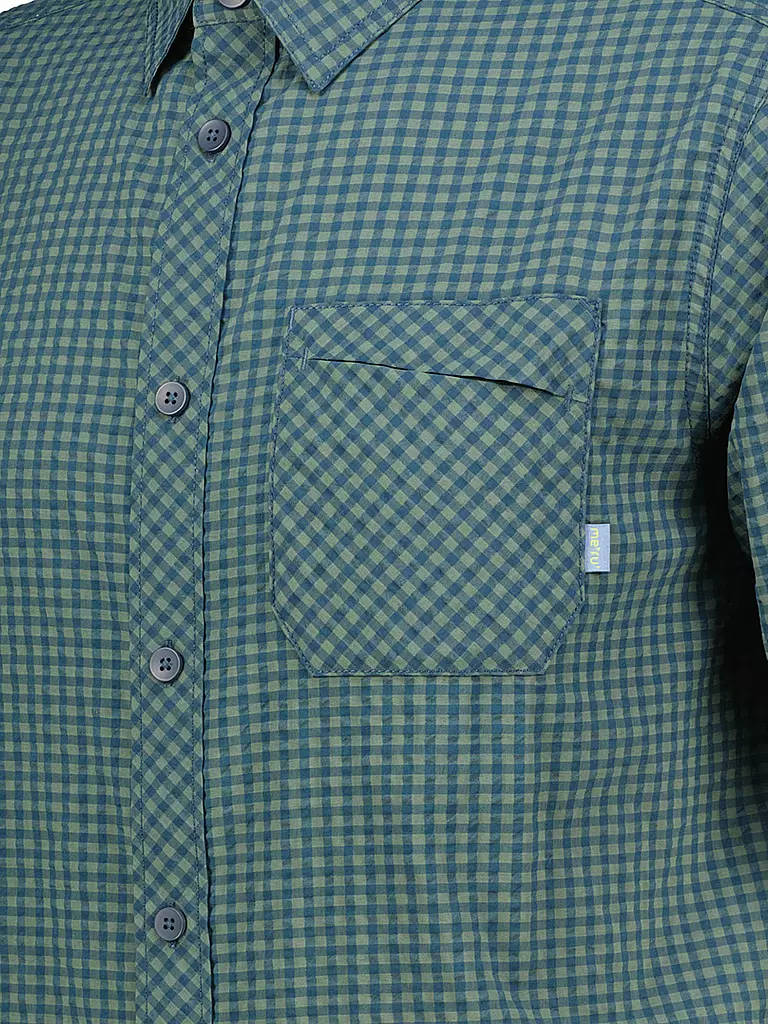 MERU |  Herren Wanderhemd Egio  | Verde oscuro