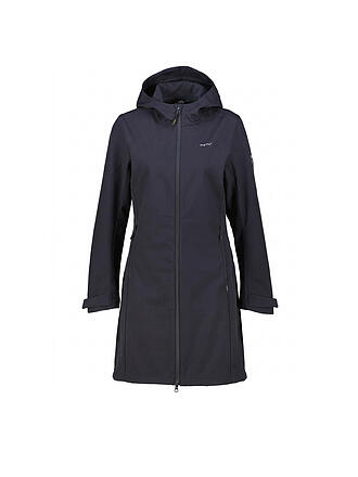 MERU | Abrigo softshell con capucha burdeos para mujer