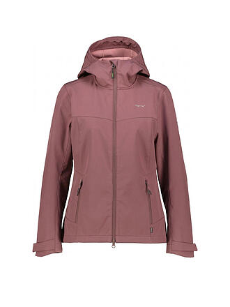 MERU | Chaqueta Softshell con Capucha Burdeos para Mujer